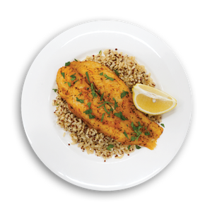 Baked Fish With Brown Rice & Quinoa