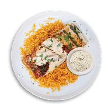 Load image into Gallery viewer, Lemon Butter Barra with Dirty Rice
